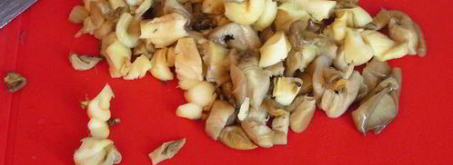 корзиночки с морковным суфле, вешенками и тыквенными семечками. Шаг 4