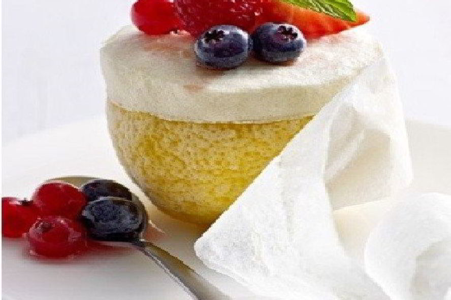 Рецепт лимонно-ягодное суфле