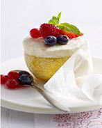 Лимонно-ягодное суфле