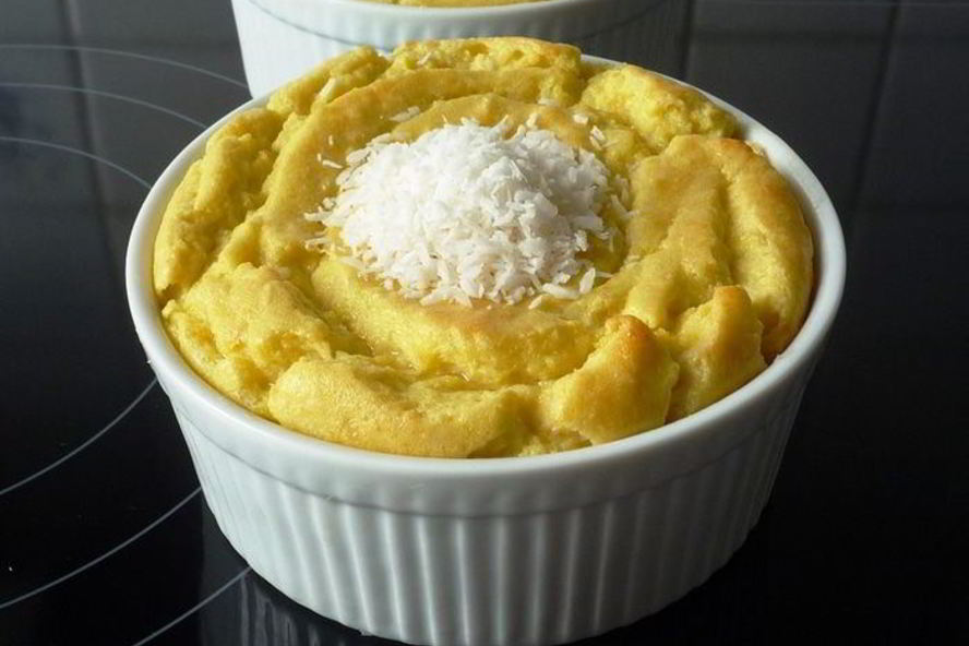 Рецепт нежное мангово-кокосовое суфле