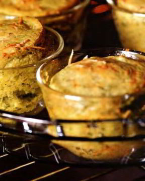 Суфле из брокколи и трех видов сыра