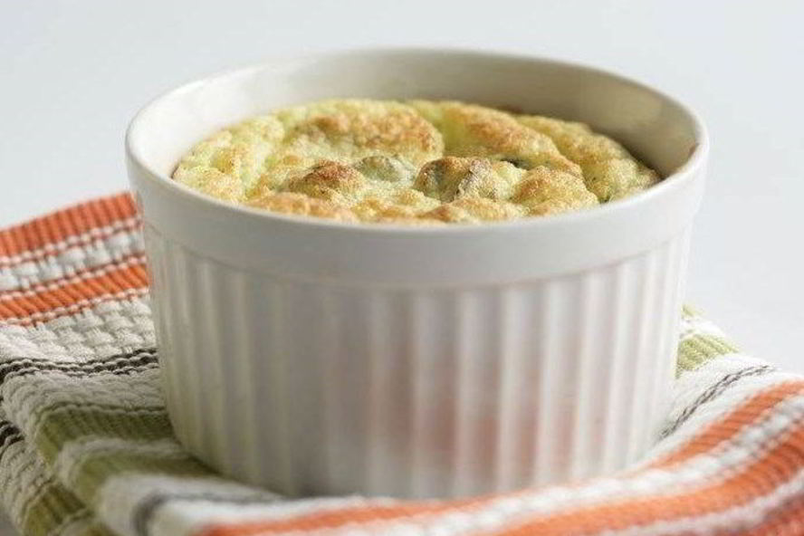 Рецепт суфле из кабачков с творогом рикотта