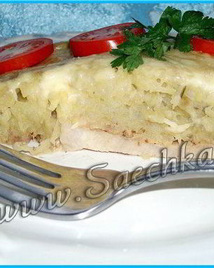 Суфле из картофеля с мясом