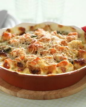 Суфле из курицы с цветной капустой