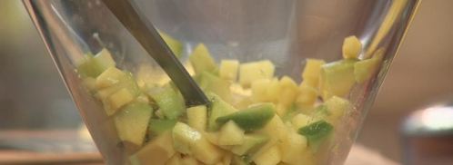 суфле из лосося с цитрусовым салатом. Шаг 3