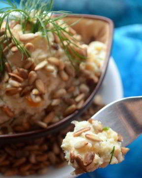 Суфле из сельдерея с курагой