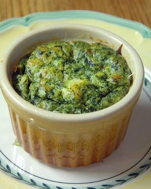 Суфле из шпината и моркови