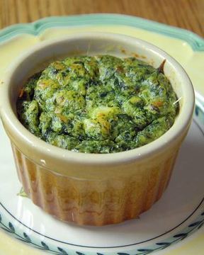 Суфле из шпината и моркови