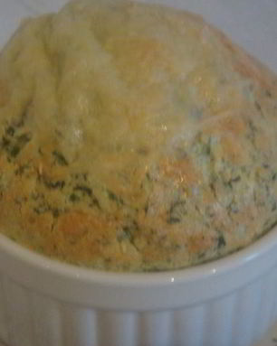 Суфле из шпината с пармезаном