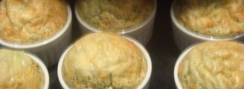 суфле из шпината с пармезаном. Шаг 8