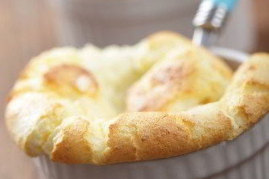 Рецепт суфле из спаржи и козьего сыра