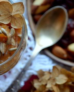 Суфле из запеченной айвы