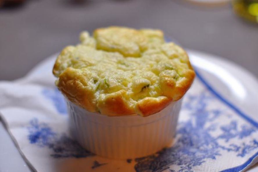 Рецепт суфле с чеддером и кабачками