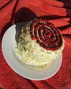 Торт-суфле Мята с земляникой