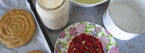 торт-суфле мята с земляникой. Шаг 18