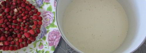 торт-суфле мята с земляникой. Шаг 19