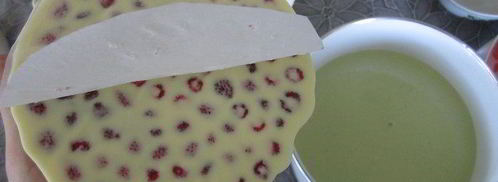 торт-суфле мята с земляникой. Шаг 22