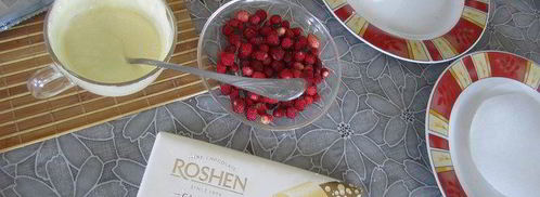 торт-суфле мята с земляникой. Шаг 10