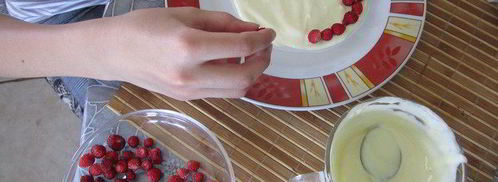 торт-суфле мята с земляникой. Шаг 11