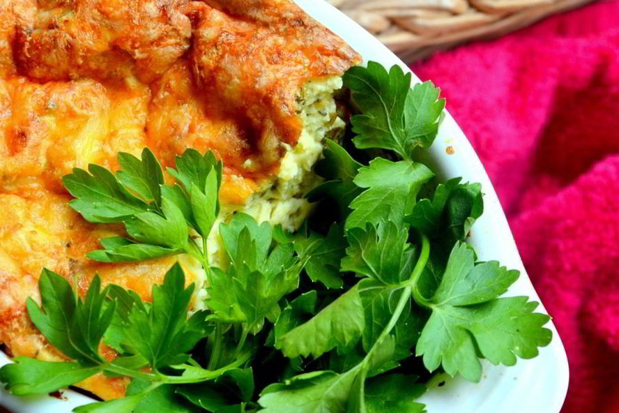 Рецепт творожно-картофельное суфле с кинзой