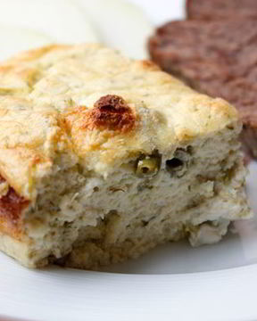 Творожное суфле с зеленой фасолью