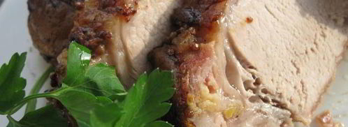 запеченная свинина с суфле из зеленого горошка бабочки прилетели. Шаг 6