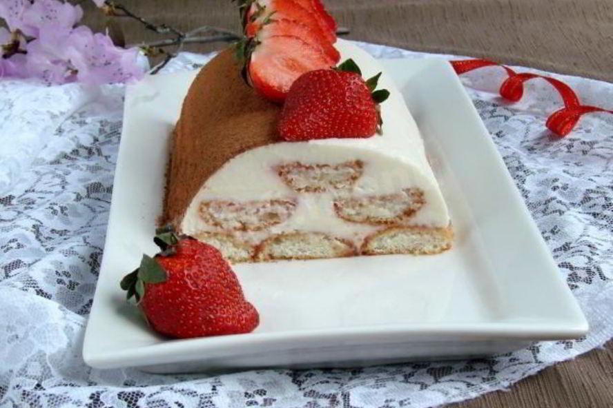 Рецепт клубничное тирамису с маскарпоне