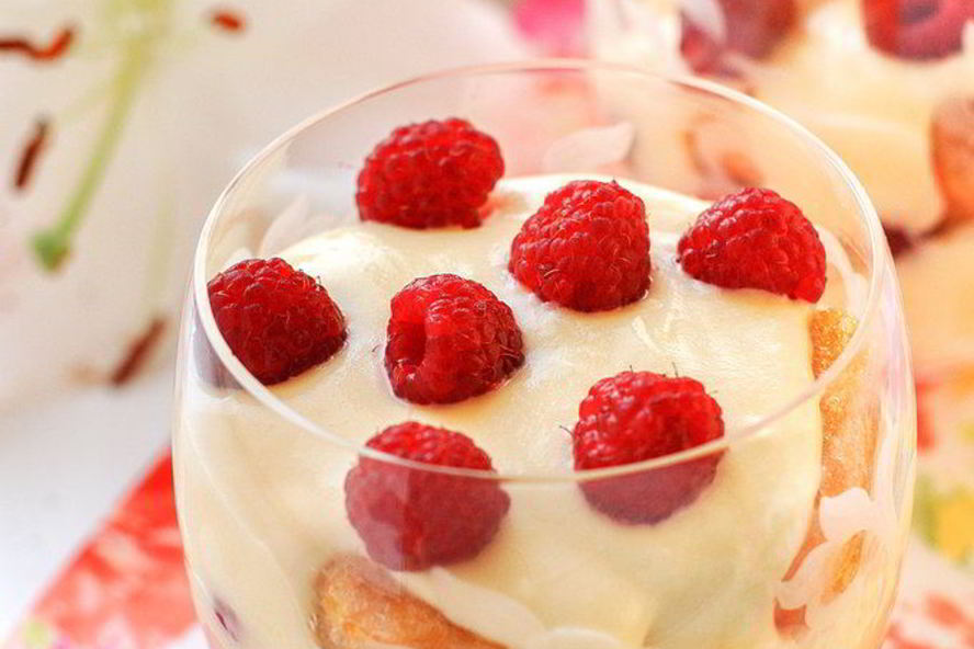 Рецепт тирамису с малиной