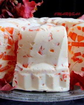 Творожно-сливочный десерт с папайей