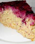 Творожный пудинг с апельсином и ягодами