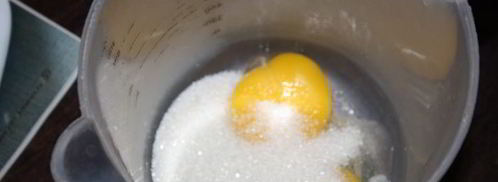 творожный пудинг с клюквой. Шаг 2