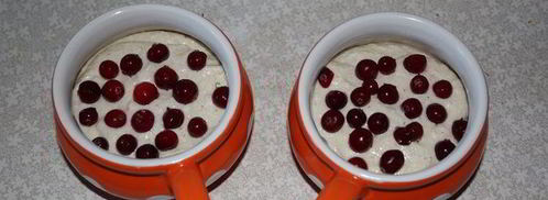 творожный пудинг с клюквой. Шаг 7