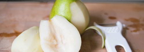 вареная груша с манговым соусом. Шаг 2