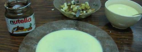 эгроль с персиками и шоколадным соусом. Шаг 56