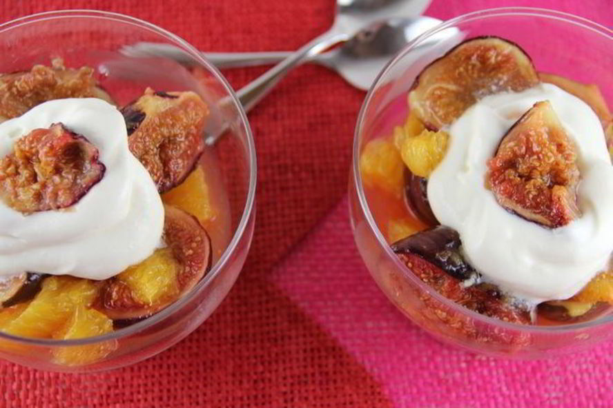 Рецепт запеченный медовый инжир с апельсином и имбирем