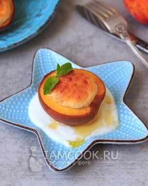 Запеченные персики