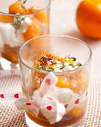 Жареные мандарины с тимьяном и маскарпоне