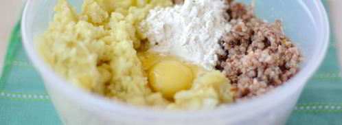 биточки из картофеля и гречки. Шаг 4