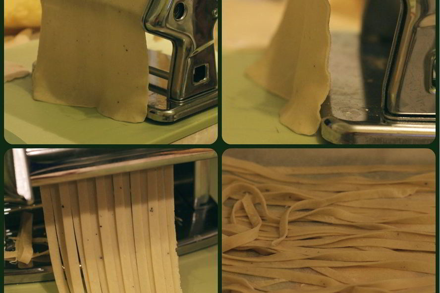 Рецепт домашняя пшенично-яичная лапша