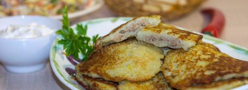 драники картофельные с фаршем. Шаг 20