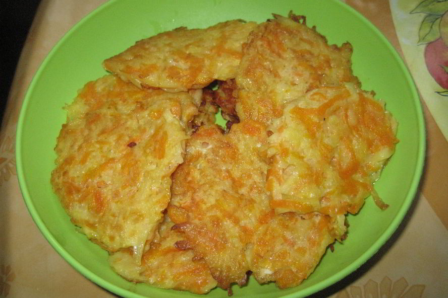Рецепт драники картофельные с тыквой