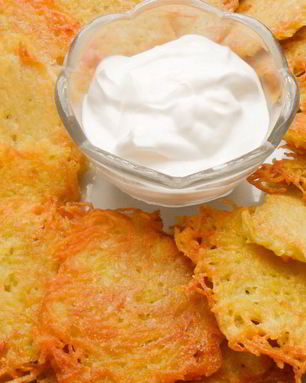 Драники с чесноком