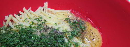 драники с красной икрой. Шаг 4