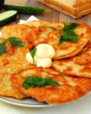 Драники с курицей