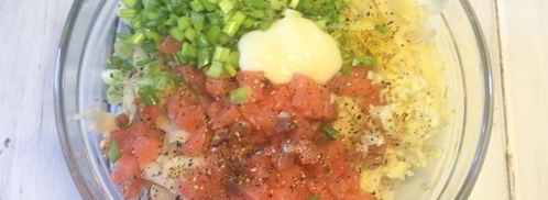 драники с лососем. Шаг 3