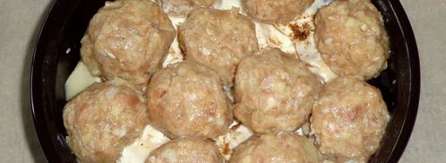 фрикадельки с картошкой в духовке. Шаг 8