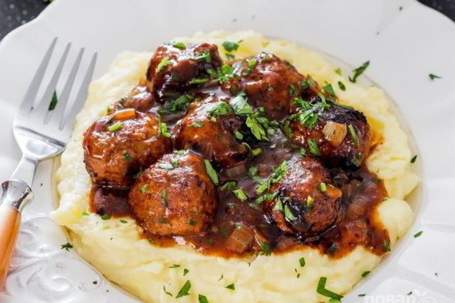 Рецепт фрикадельки с подливкой