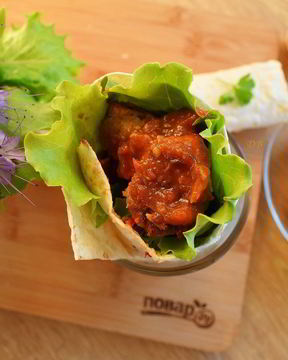 Фрикадельки в лаваше