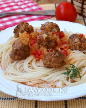 Фрикадельки в томатном соусе