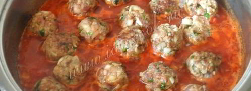 фрикадельки в томатном соусе. Шаг 8